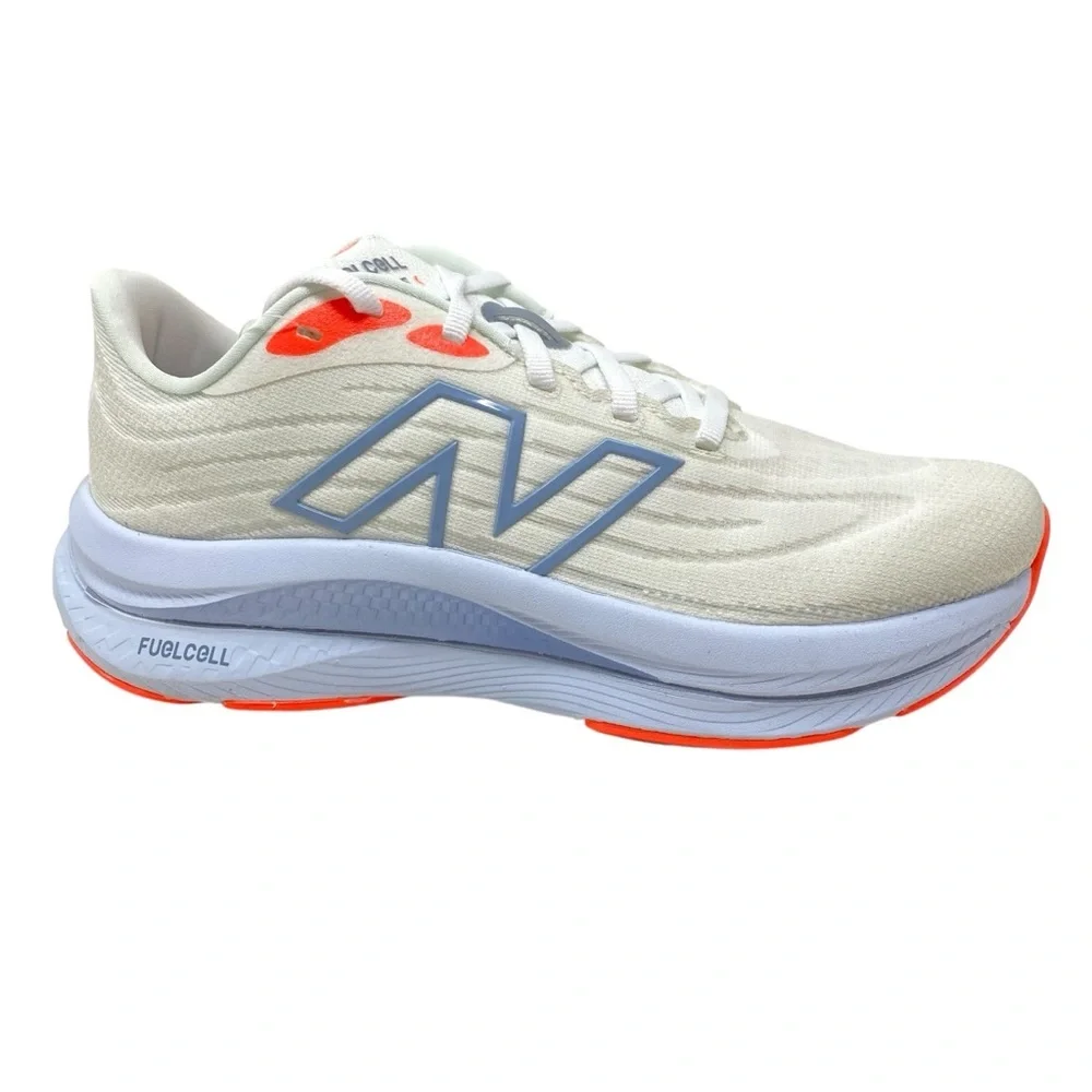 New Balance FuelCell Walking Shoes White Neon Dragonfly Light Arctic Grey WIDE